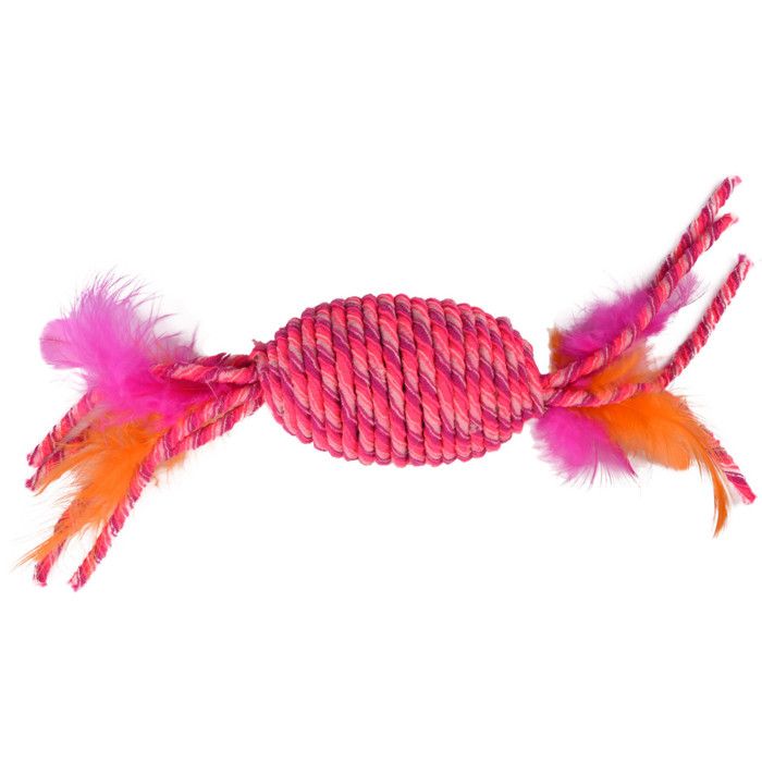 Comparer les prix de rouleau BIBI rose 29 cm Jouet pour chat - Flamingo