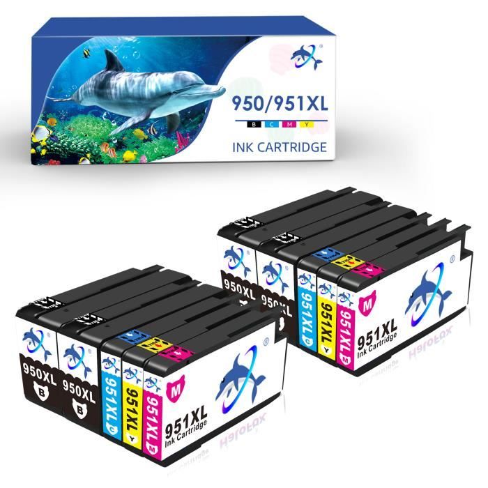 Multipack Tesco Kit 4 Cartucce D'inchiostro Compatibili HP 950XL/951XL - Per Stampanti Officejet Pro 8600/8610/8620 Cartucce Con Chip Reset - Foto 2