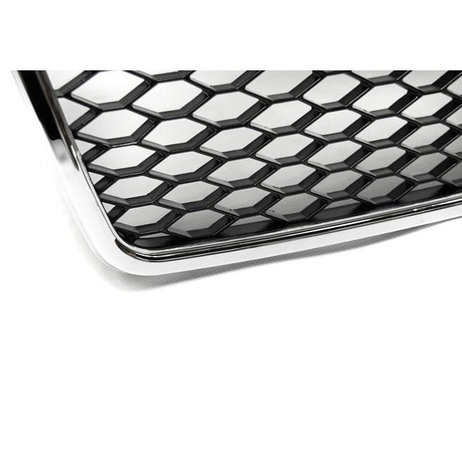 Calandre pour Audi A4 B7 04-08 look Sport chrome noir
