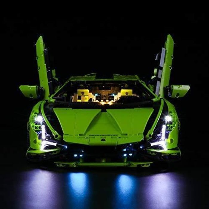 LIGHTAILING Jeu De Lumières pour (Technic Lamborghini Sián FKP 37) Modèle en Blocs De Construction - Kit De Lumière A LED Compatible