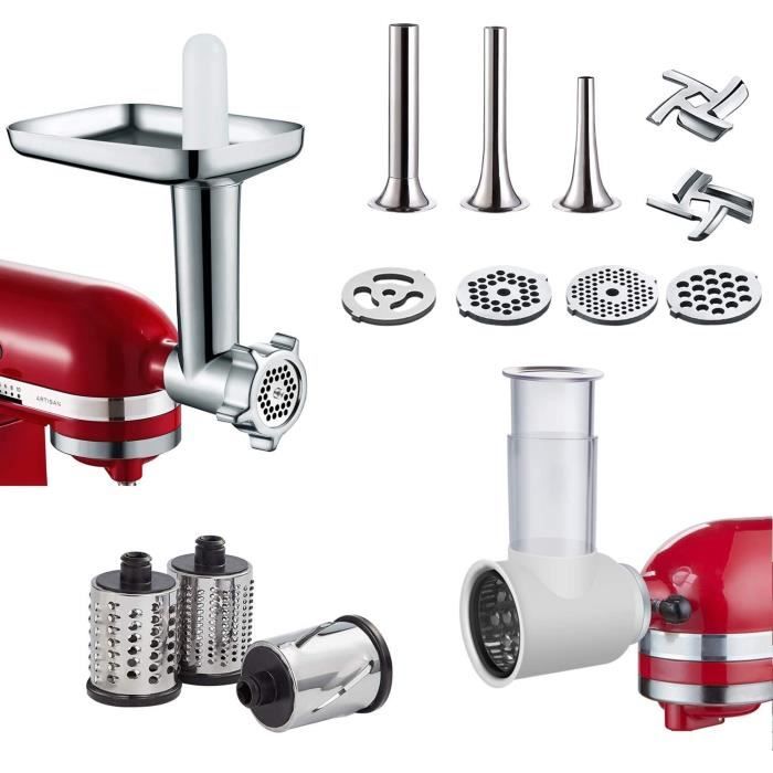 HACHOIRS Accessoires Pour Hachoir à Viande Pour Batteur Vertical KitchenAid, Accessoire Pour Hachoir à Viande Ave237