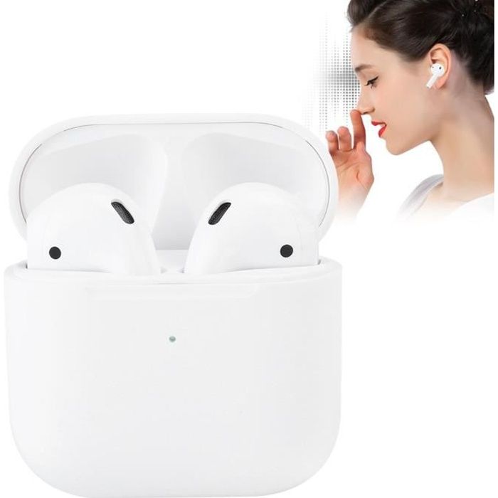 Écouteurs Bluetooth sans fil Pro 4 5.0 Sports Mini-casques portables avec boîte de chargement-TIP