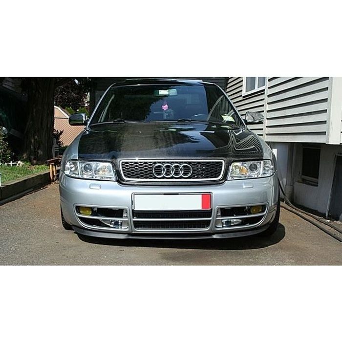 Pour Audi A4 S4 RS4 B5 8D Spoiler Lèvre Lame Inférieure Pare-Choc Avant Noir