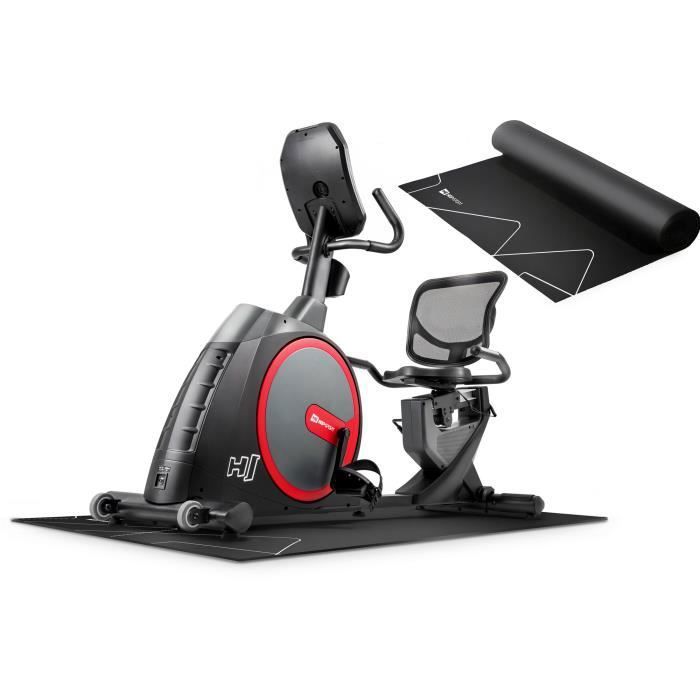 Vélo semi-allongé HS-300L Canion - Ceinture télémétrique - Tapis d'amortissement - Facile à déplacer