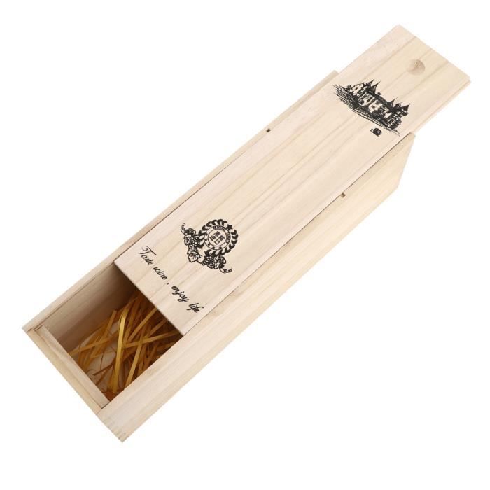 Boîte à vin rouge Candlenut Bois Couleur-CHN