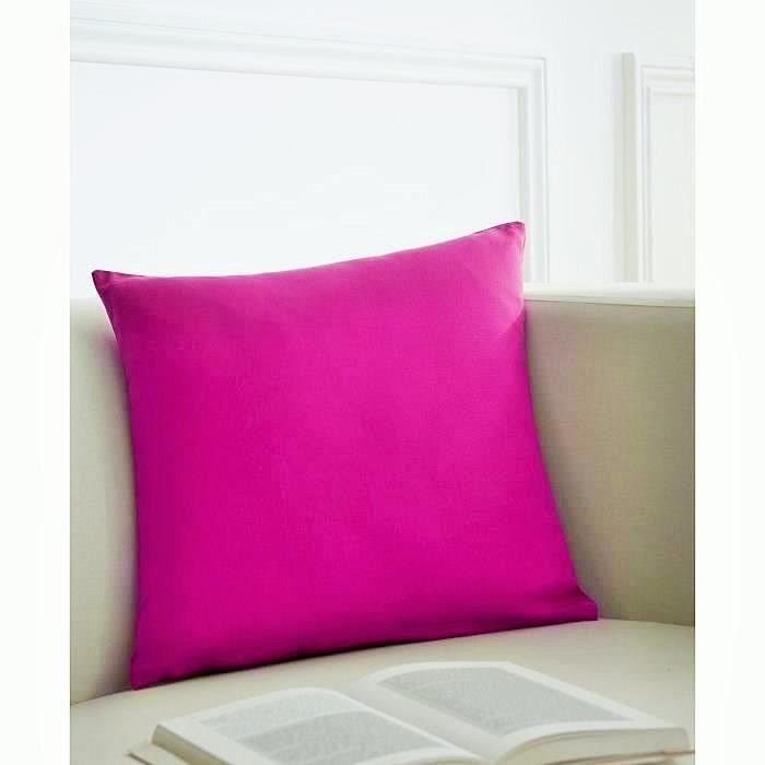 TODAY Coussin déhoussable 100% coton - 40x40 cm - Jus de myrtille