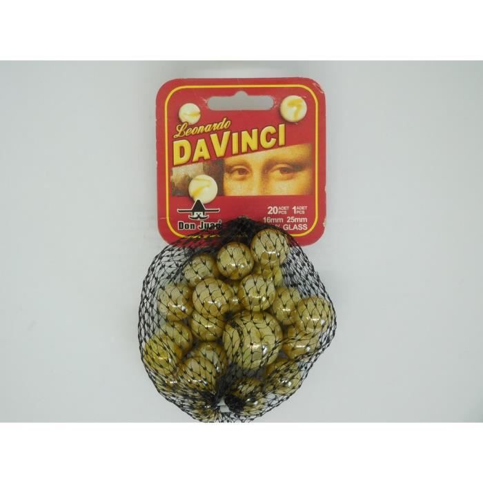Filet 20 Billes Nacré + 1 Calot DA VINCI - Jeux Récré Jouet Enfant 657