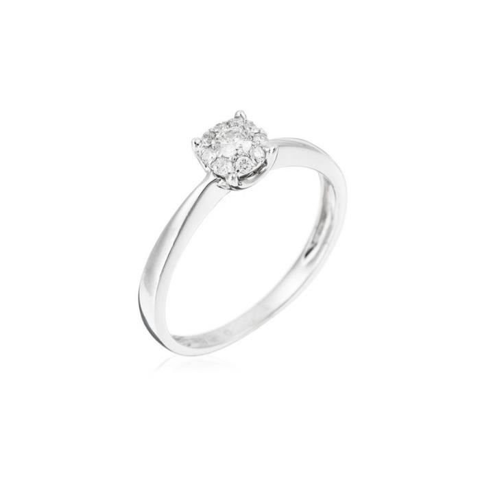 Bague Or Blanc et Diamant