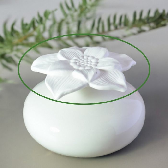 ZEN'AROME - Fleur pour diffuseur par capillarité Narcisse - D 8 cm x H 1 cm