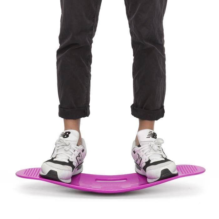 TEMPSA Unisexe fitness planches d'exercices entraînement Balance équilibrage 60X25cm Violet