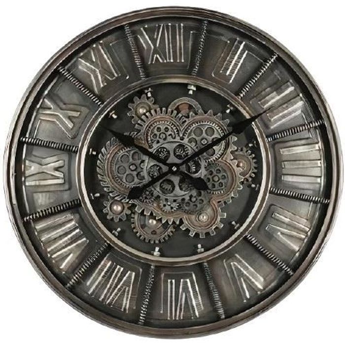 TOM horloge murale Maaike S 60 cm acier gris