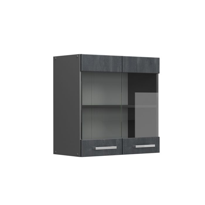 Armoire en verre R-Line 60cm Béton noir/Anthracite Vicco 47614 Armoire en verre R-Line 60cm Béton noir/Anthracite Vicco 47614
