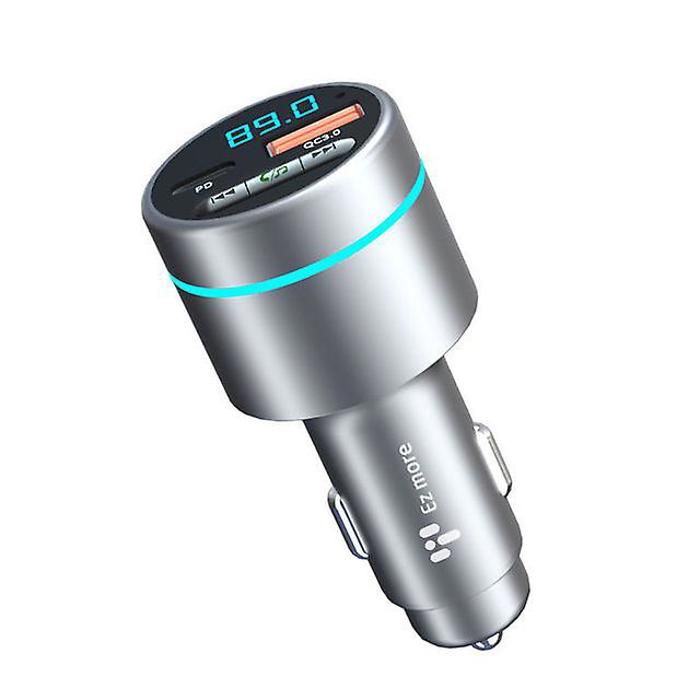 Transmetteur FM Bluetooth 5.3 chargeur voiture Bluetooth tout métal