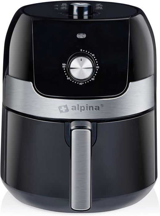 Friteuse à air électrique Silver Crest 6L, nouveau design, écran tactile numérique, en verre, sans huile, avec fenêtre de visualisation
