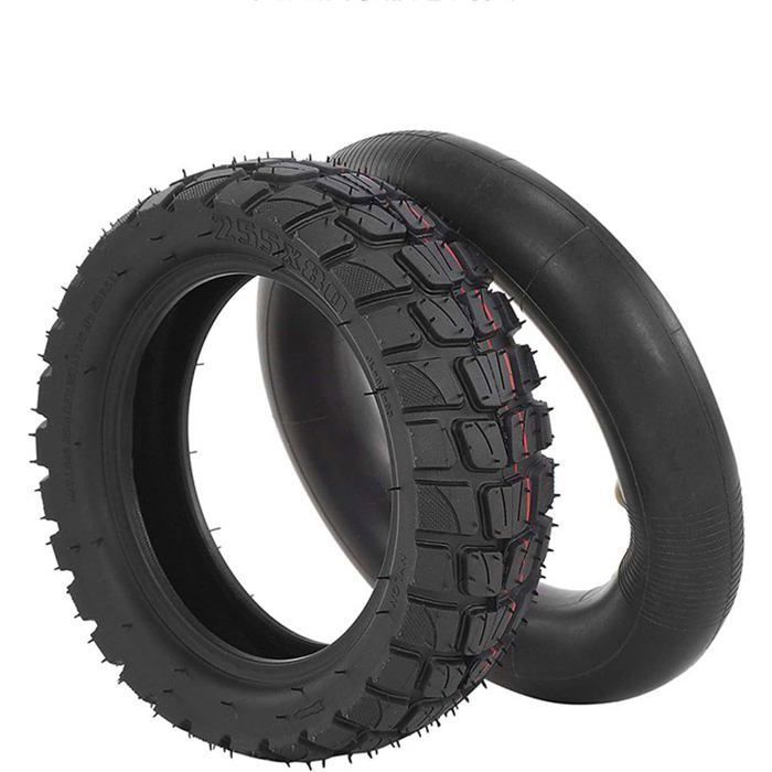 Pneu tout-terrain 255x80 (80/65-6) + chambre à air 10x3 pour Kugoo kirim M4 Pro/Zero 10x/Vsett 10+