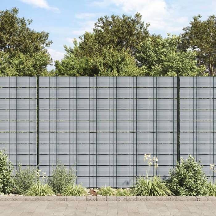 vidaXL Brises vues de jardin 10 pcs 252 5x19 cm PVC écran de jardin écran de balcon écran d'intimité de clôture 4005546