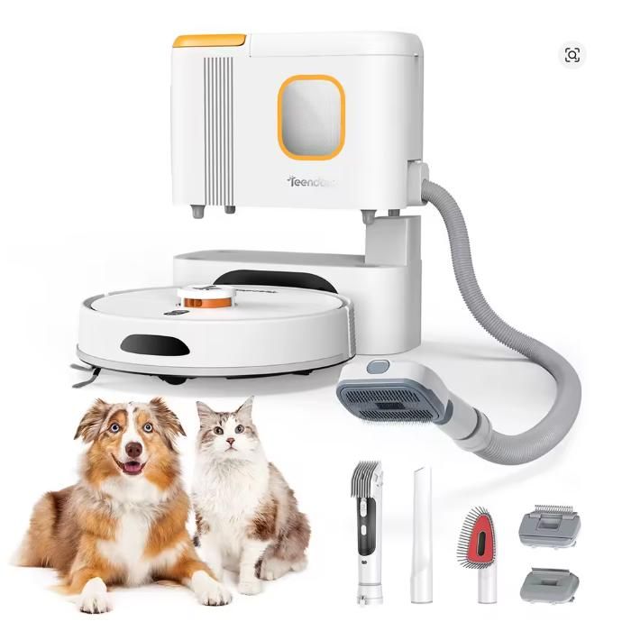 Robot aspirateur 2 en 1 - TEENDOW - D20S MAX+ - Forte aspiration 6000 Pa - Autonomie 70 jours - Navigation LiDAR