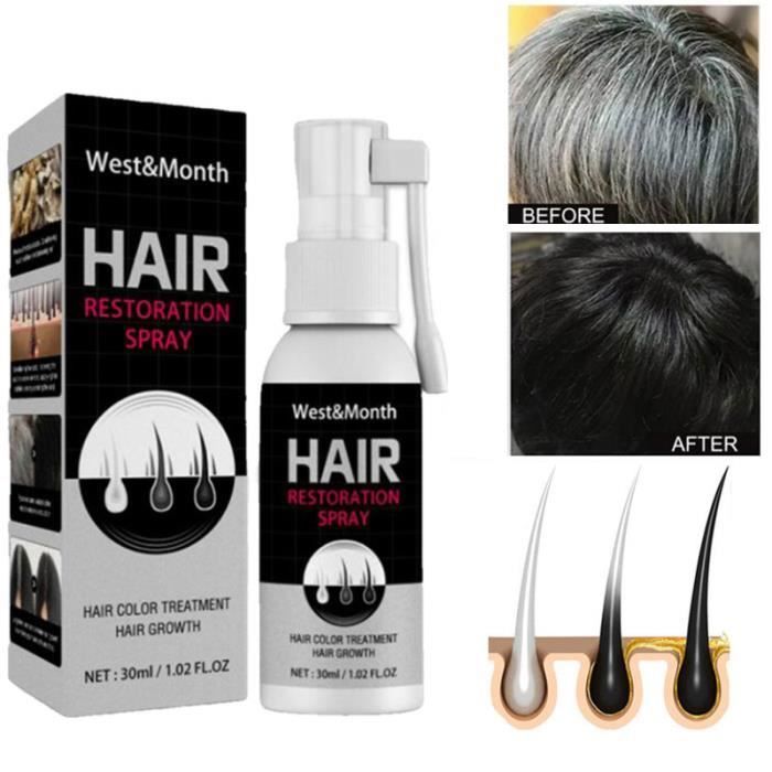 Sérum En Spray Pour Cheveux Gris À Base De Plantes Traitement Pour La — free download