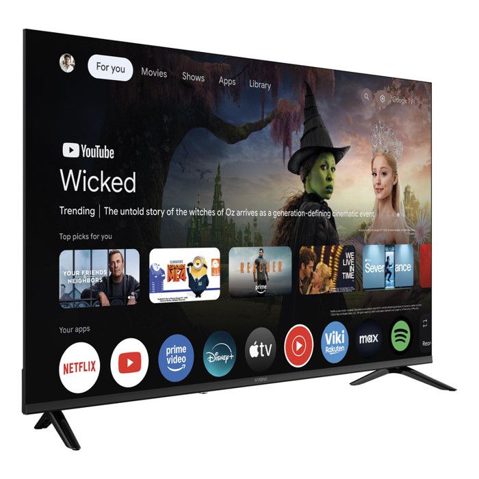 TV 4K UHD 55(139 cm) STRONG Google TV Dolby ATMOS VISION Chromecast HDR WiFi Bluetooth 4xHDMI(ARC CEC) USB Optique