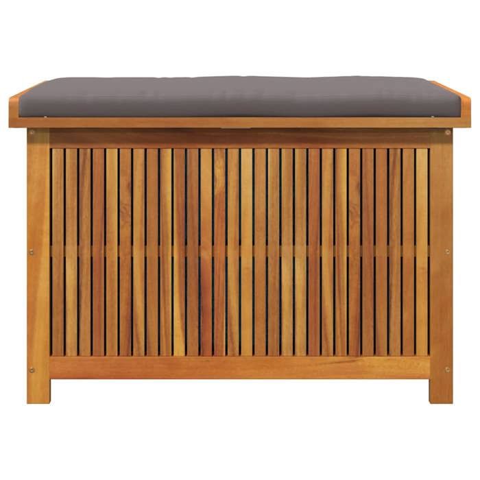 Sale 2026 Coffre à coussins dextérieur - BURKE - MEUBLE JARDIN - 90x50x60 5 cm - bois massif dacacia CC37
