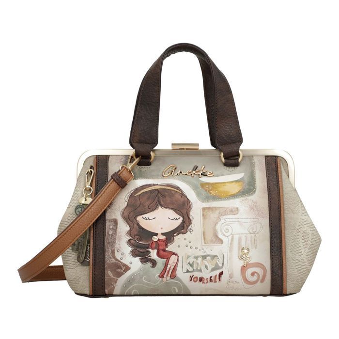 Sac à main - ANEKKE - Muse Short Handle Bag - Multicolore - 29x20x14 cm - Sangle amovible Sac à main - ANEKKE - Muse Short Handle Bag - Multicolore - 29x20x14 cm - Sangle amovible