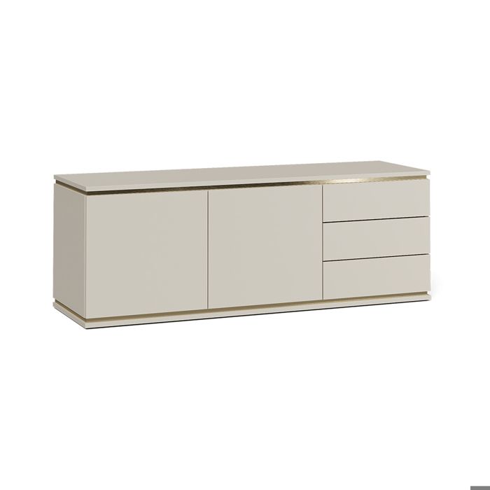 Meuble TV Linette 135x48.6cm avec 2 portes et 3 tiroirs Cachemire Vicco 57963 Meuble TV Linette 135x48.6cm avec 2 portes et 3 tiroirs Cachemire Vicco 57963