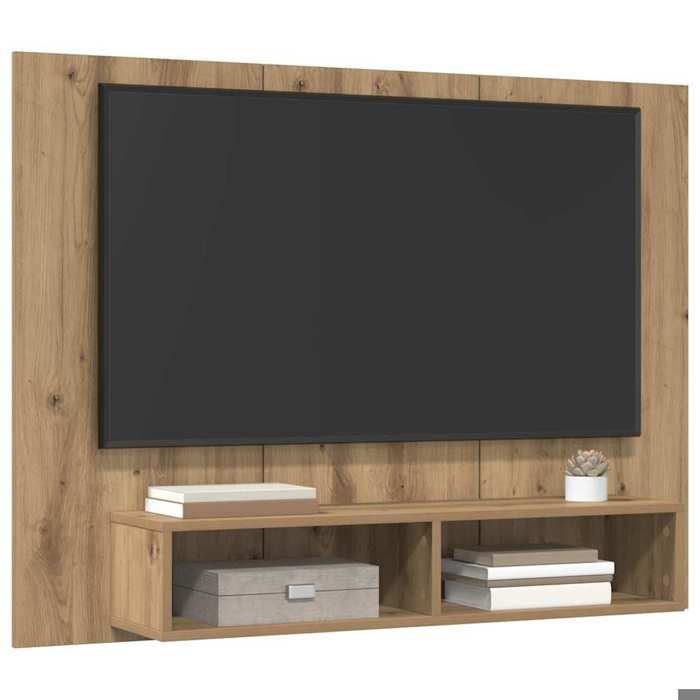[96632]Ensemble meuble TV - TABLE TV Meuble HIFI de salon - Chêne artisanal 120x23 5x90 cm Poids:18.45 Kg
