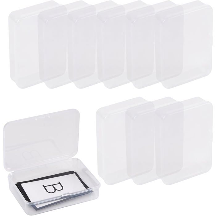 Maxi lot de boites de rangement - 50 pcs - Plastique Transparent