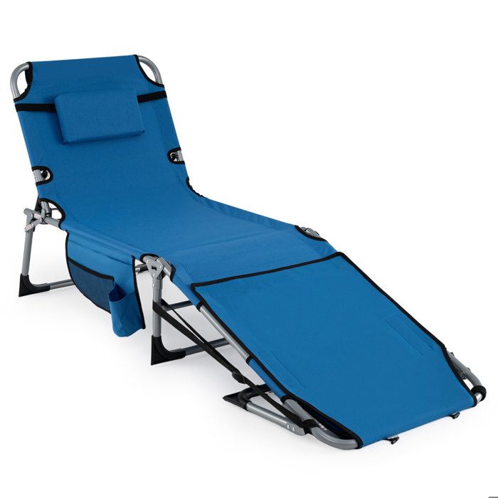 Confort ventral chaise de bronzage pliante avec trou visage accoudoirs et dossier réglable pour plage et jardin