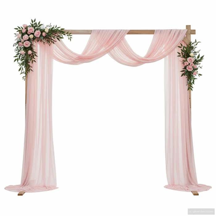 Les SoldesArche de Mariage Marron Clair 225 x 95 x 226 cm en Bois de pin massif avec design décoratif pour Jardin 36626