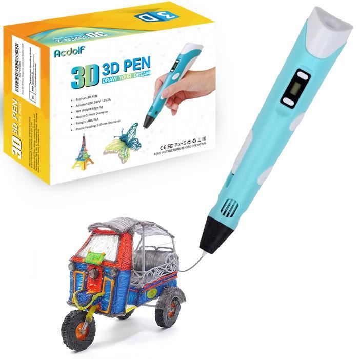 Stylo d'impression 3D Stylo 3D Enfant, Stylo 3D avec Filament PLA 3D  Professionnel Pen avec 20 couleurs de Filament PLA 1.75mm - Cdiscount  Informatique
