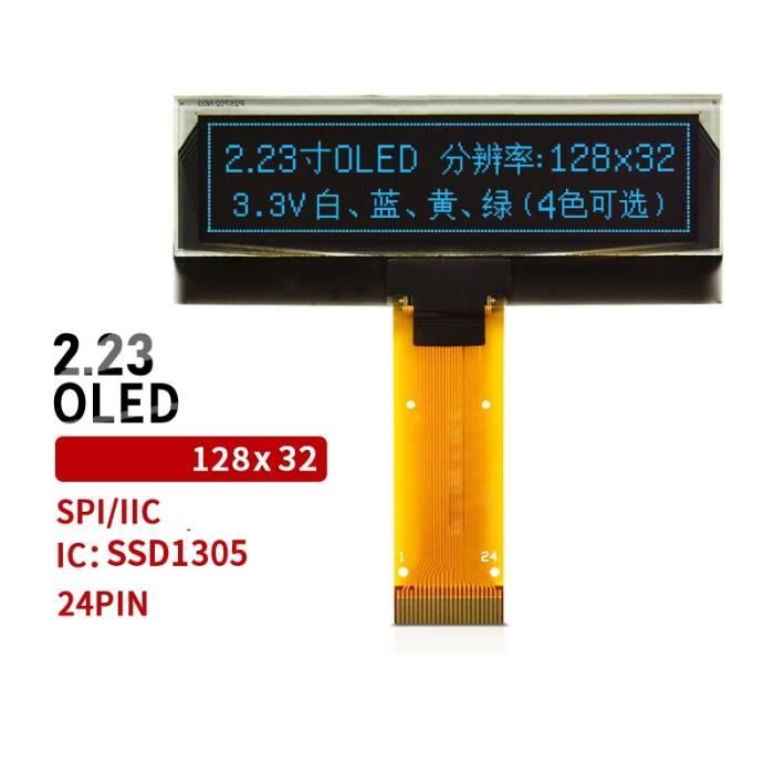 Écran OLED Transparent 1,51 Pouce - Résolution 128x64 - Interface SPI/I2C - Pour Projets électroniques Et DIY