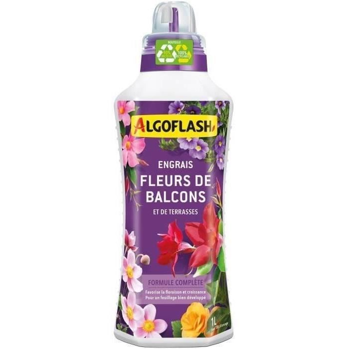 ALGOFLASH Engrais fleurs terrasses balcon - 1 L