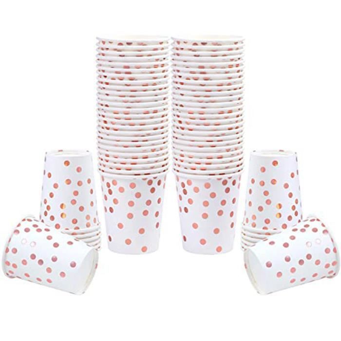 Gobelets En Carton Jetables De 85 Ml, Gobelets Jetables En Papier 3 Oz, Gobelets De Fête En