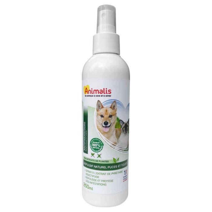 Animalis Spray Repulsif Naturel Pour Chiens Et Chats 250ml Cdiscount