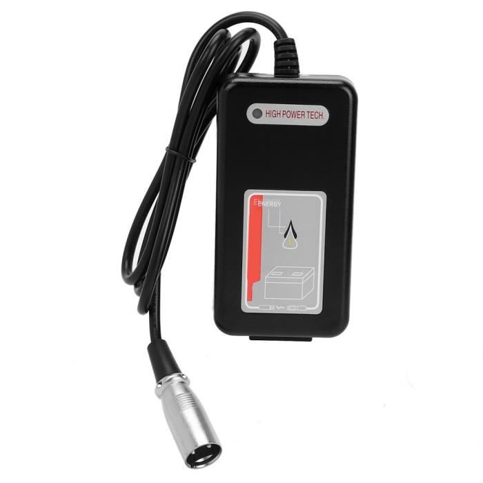 ARAMOX Chargeur de batterie pour fauteuil roulant Accessoire de remplacement pour fauteuil roulant de chargeur de batterie de