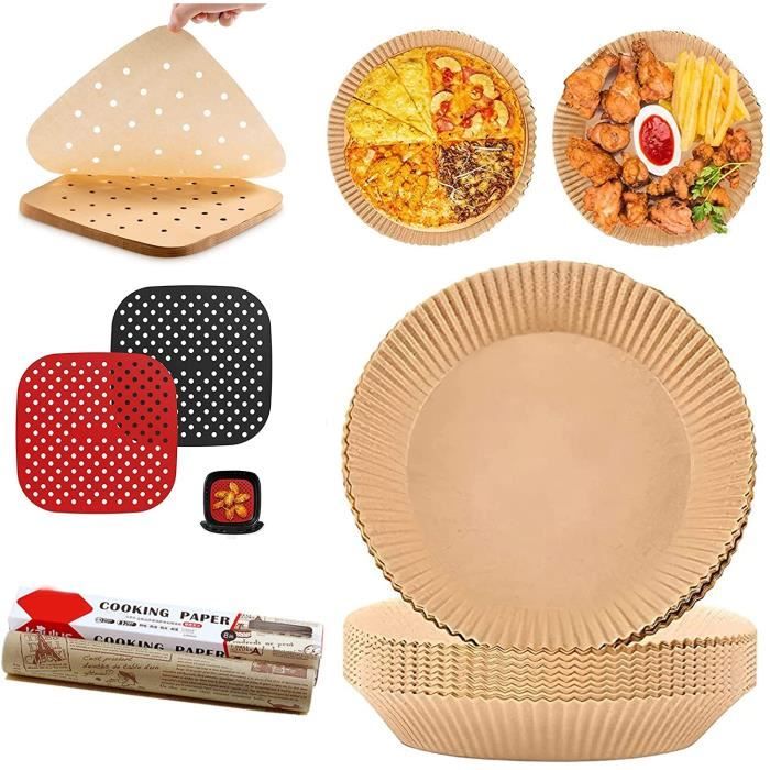 Papier Sulfurisé Pour Friteuse à Air, Doublure En Papier Jetable Pour