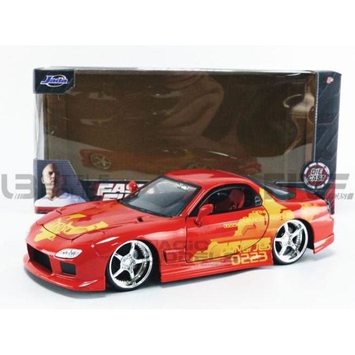 Voiture Miniature de Collection - JADA TOYS 1/24 - MAZDA RX-7 - Fast And  Furious - Red / Yellow - 30747R - Cdiscount Jeux - Jouets