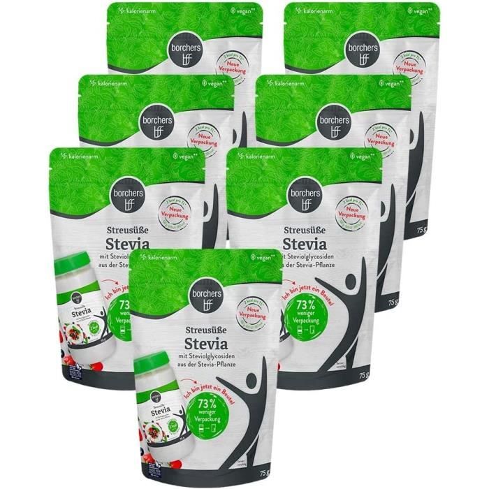 Substituts De Sucre Lot 7 Sucres Borchers Stevia Sachet Alternative