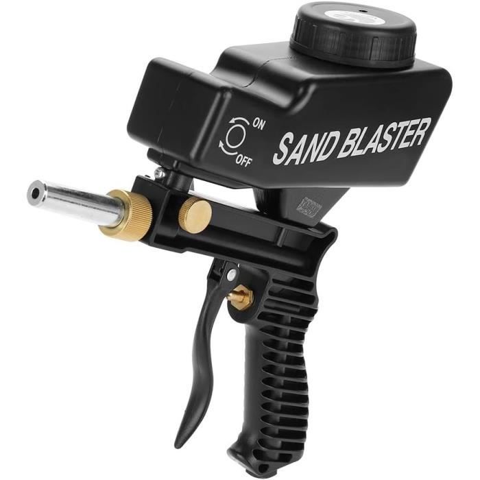Pistolet De Sablage Pneumatique Portable - Alimentation Par Gravité - Nettoyage Rouille, Peinture - 600cc Capacité