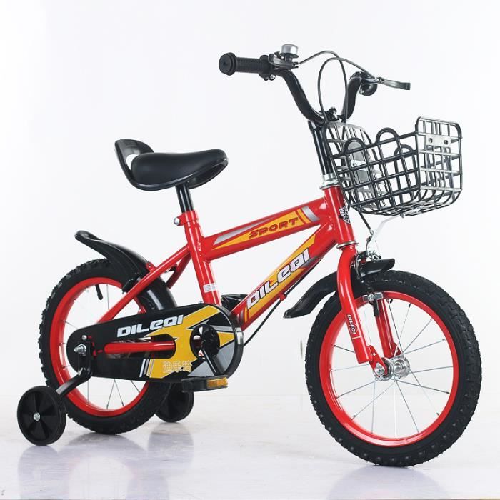 18 pouces Vélo enfant 2-6 ans - avec roues stabilisatrices - C'est le  meilleur cadeau pour les enfants.[Z189] - Cdiscount Sport