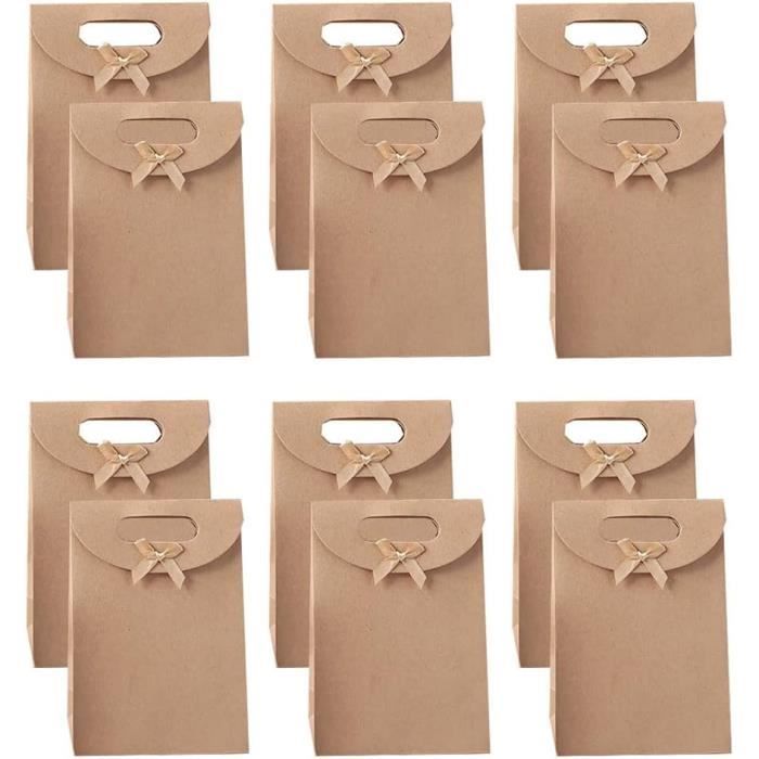 Sacs D'Emballage En Papier Kraft, 20 Pièces Sacs Cadeaux Avec Poignées, Sac  Papier Cadeau, Sac Cadeau, Pour Bonbons De Mari[x10107] - Cdiscount  Beaux-Arts et Loisirs créatifs