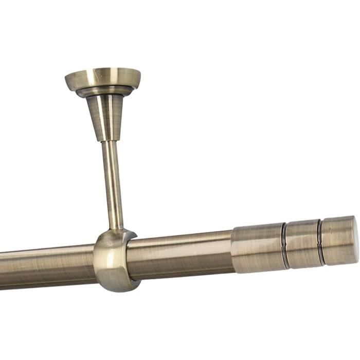 Embout tringle à rideaux, crosse diamètre 20mm laiton vieilli MOBOIS