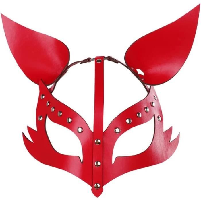 HEMOTON Masques Demi-visage En Plastique – Thème Tigre Et Renard – Déguisement Pour Halloween, Fêtes Et Cosplay – Enfant Et Adulte