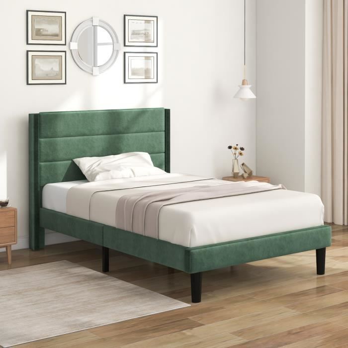 Tête de lit accessoire couchage chambre à coucher meuble à LED 90 par 5 par  78/88 tissu velours noir - Cdiscount Maison