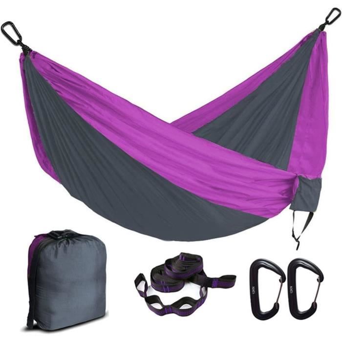 Chaise Hamac Balançoire Pliante ALPHA CAMP - Pour Extérieur, Camping, Jardin, Bleu, Portable