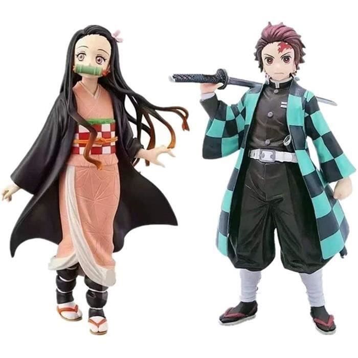 Figurines Demon Slayer | Collection Kamado Tanjiro, Nezuko, Muzan | PVC 15-17cm | Cadeau Anime