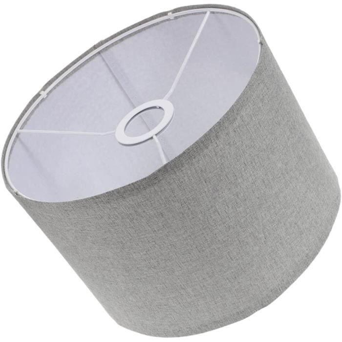Lot de 10 petits abat-jours en tissu de lin pour lustre de table, 10,2 x 12,7 x 12,7 cm (blanc