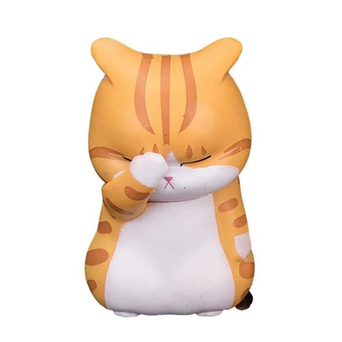 Chat Chanceux 1 Dessin Anime A La Main Resine Pvc Action Poupee Bricolage Decoration Miniature Ornement Cadeau Jaune Cdiscount Pret A Porter
