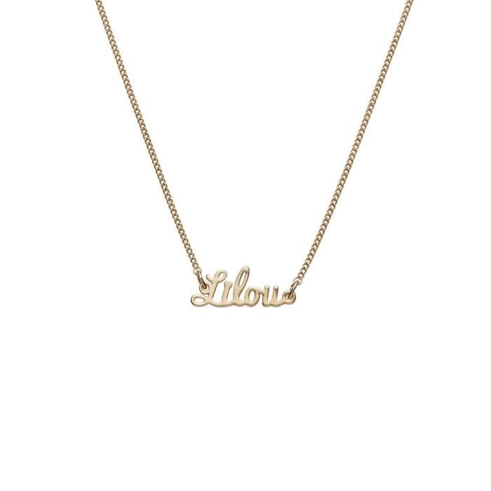 Collier Ras Du Cou Avec Prénom - Doré Or Fin, En Acier Inoxydable, Neuf Avec étiquettes
